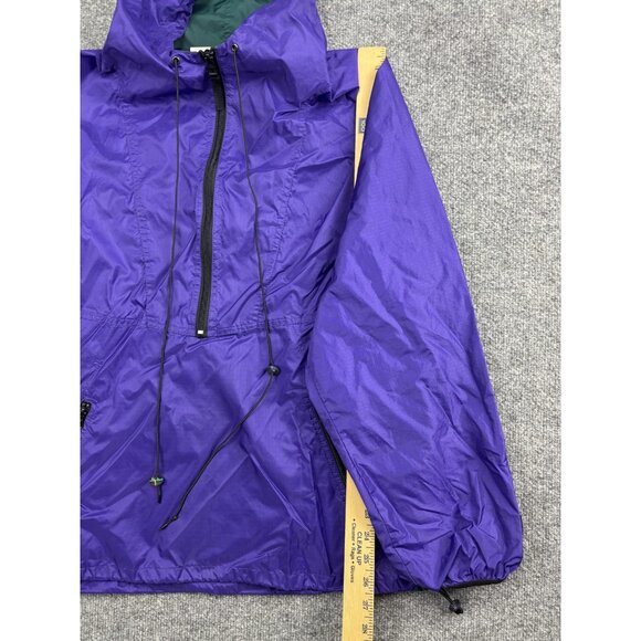 Vintage Helly Hansen Jacket Mens Medium Purple Anorak Half Zip Windbreaker 90s - Picture 4 of 6